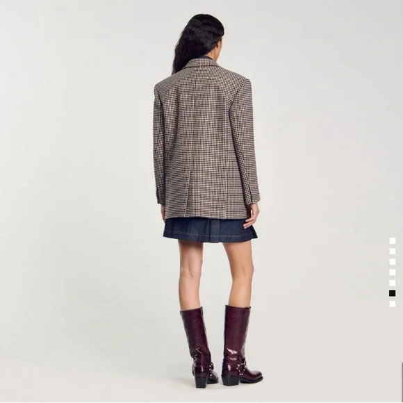 Women's Houndstooth Blazer - Picture 3 of 6